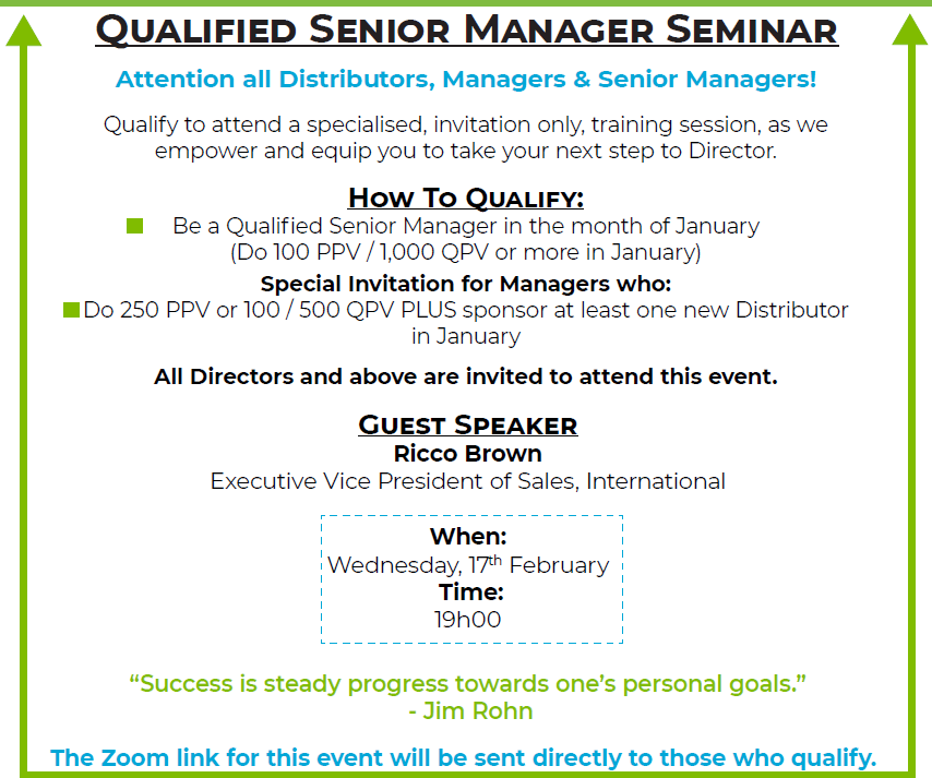 Senior Manager Webinar Info