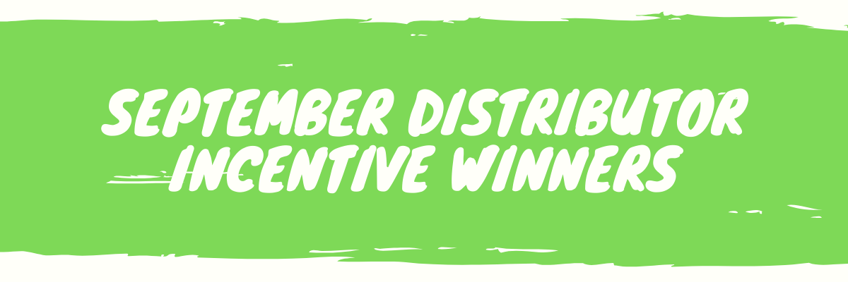 September Distributor Incentive Winners