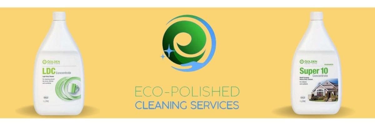eco-polished cleaning services banners